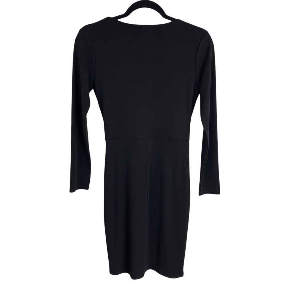 Velvet by Graham and Spencer X Anthropologie Caterina Black Faux Wrap Dress XS - Picture 3 of 12